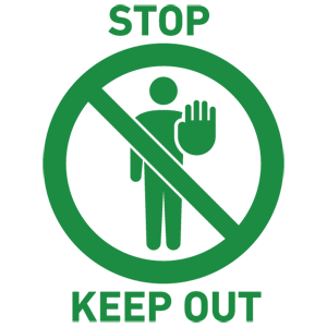 Keep Out Sign Human Pictogram 2 0 Free Vector Human Pictograms